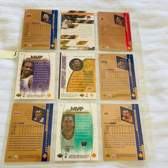 LOT OF 9 BASKETBALL TRADING CARDS. MINT CONDITION. Includes a KOBE BRYA… - Picture 9 of 9
